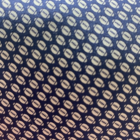 Navy Blue Football Tie - Picture 2 of 2